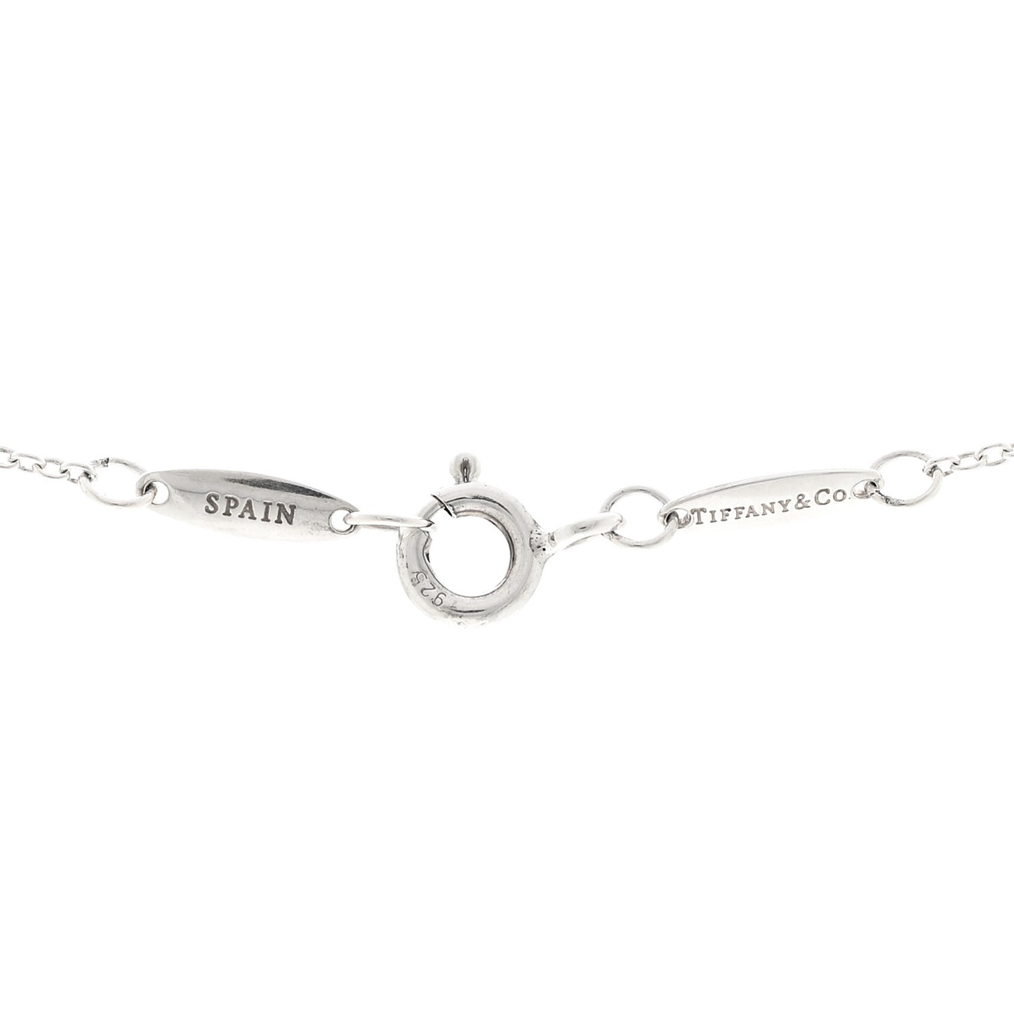 Sterling Silver Diamond .03ct Elsa Peretti Diamonds by the Yard Pendant Necklace