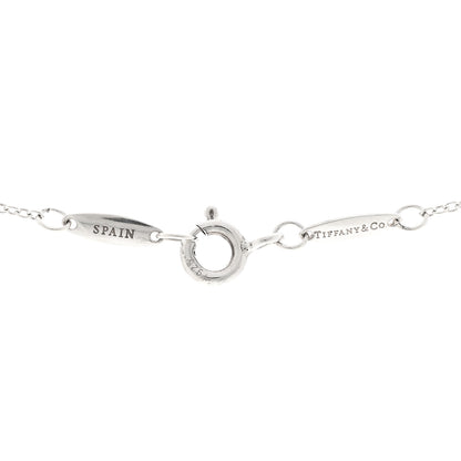 Tiffany Sterling Silver Diamond .03ct Elsa Peretti Diamonds by the Yard Pendant Necklace 4 of 5