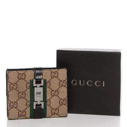 Gucci Monogram Web Jackie French Wallet Brown 7 of 8