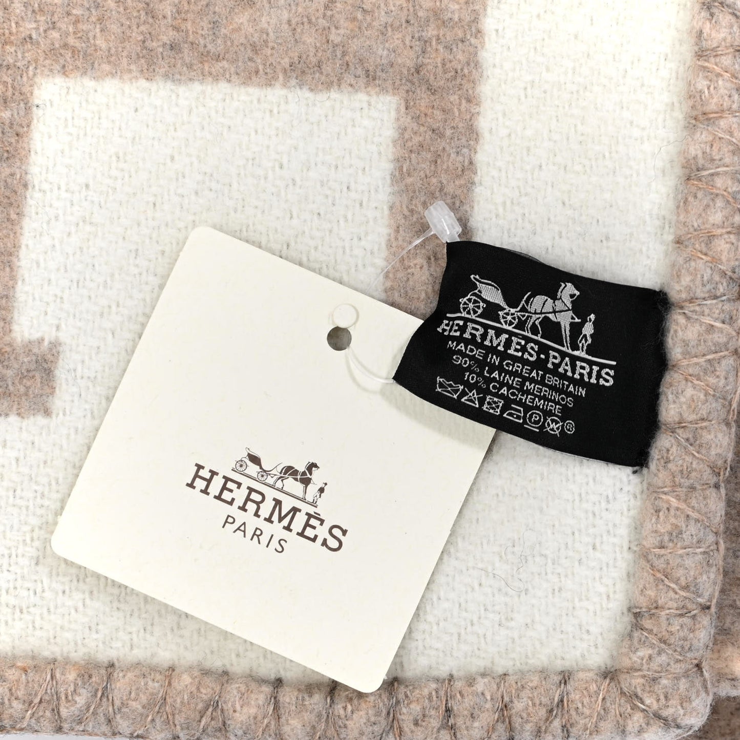 Wool Cashmere Avalon III Blanket Coco Camomille
