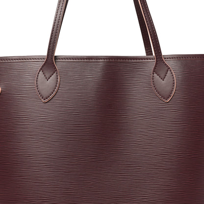 Louis Vuitton Epi Neverfull MM Prune Rose Poudre 8 of 11
