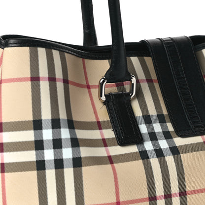 Burberry House Check Large Buckle Tote Black 14 of 14