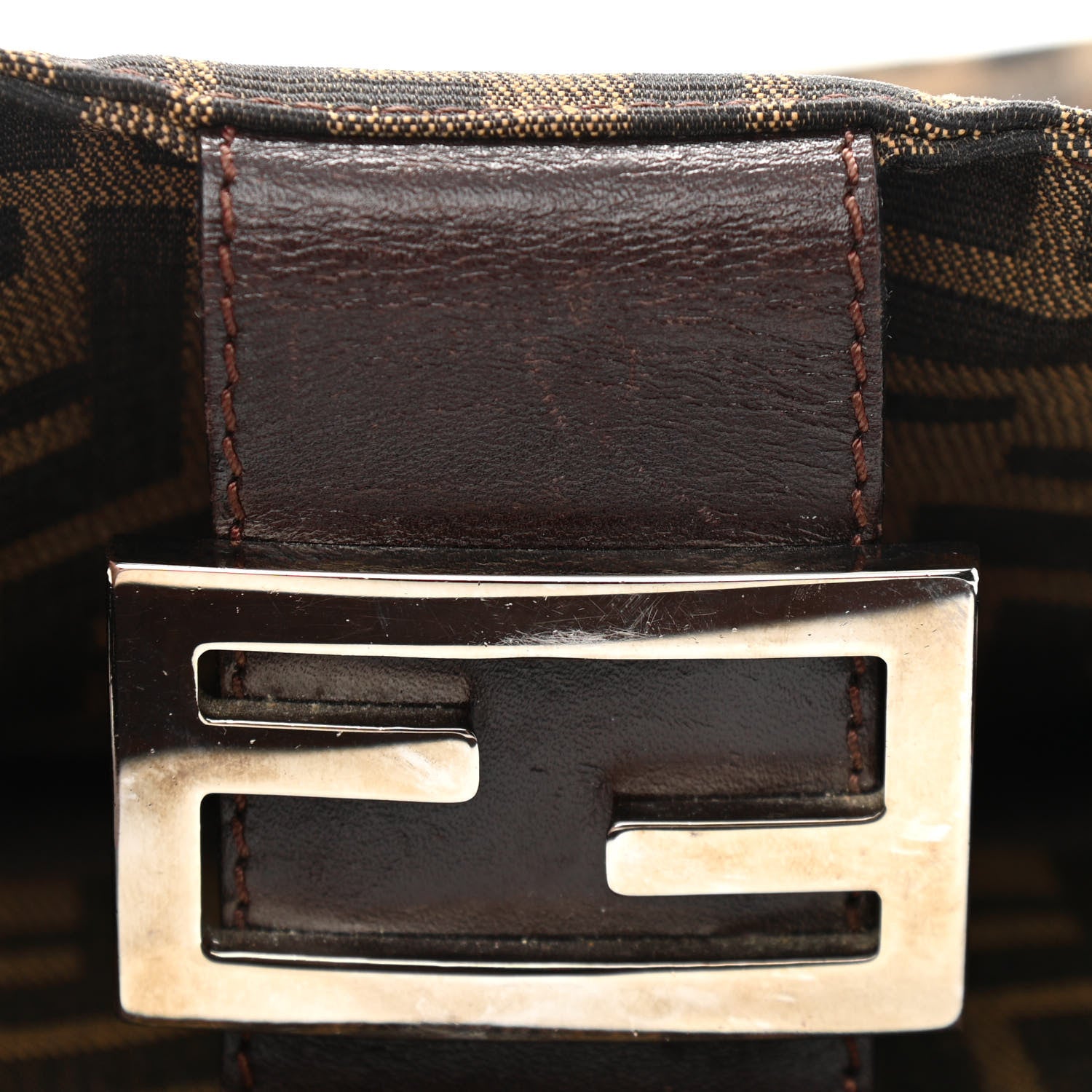 Fendi Zucca Shoulder Bag Tobacco 10 of 11