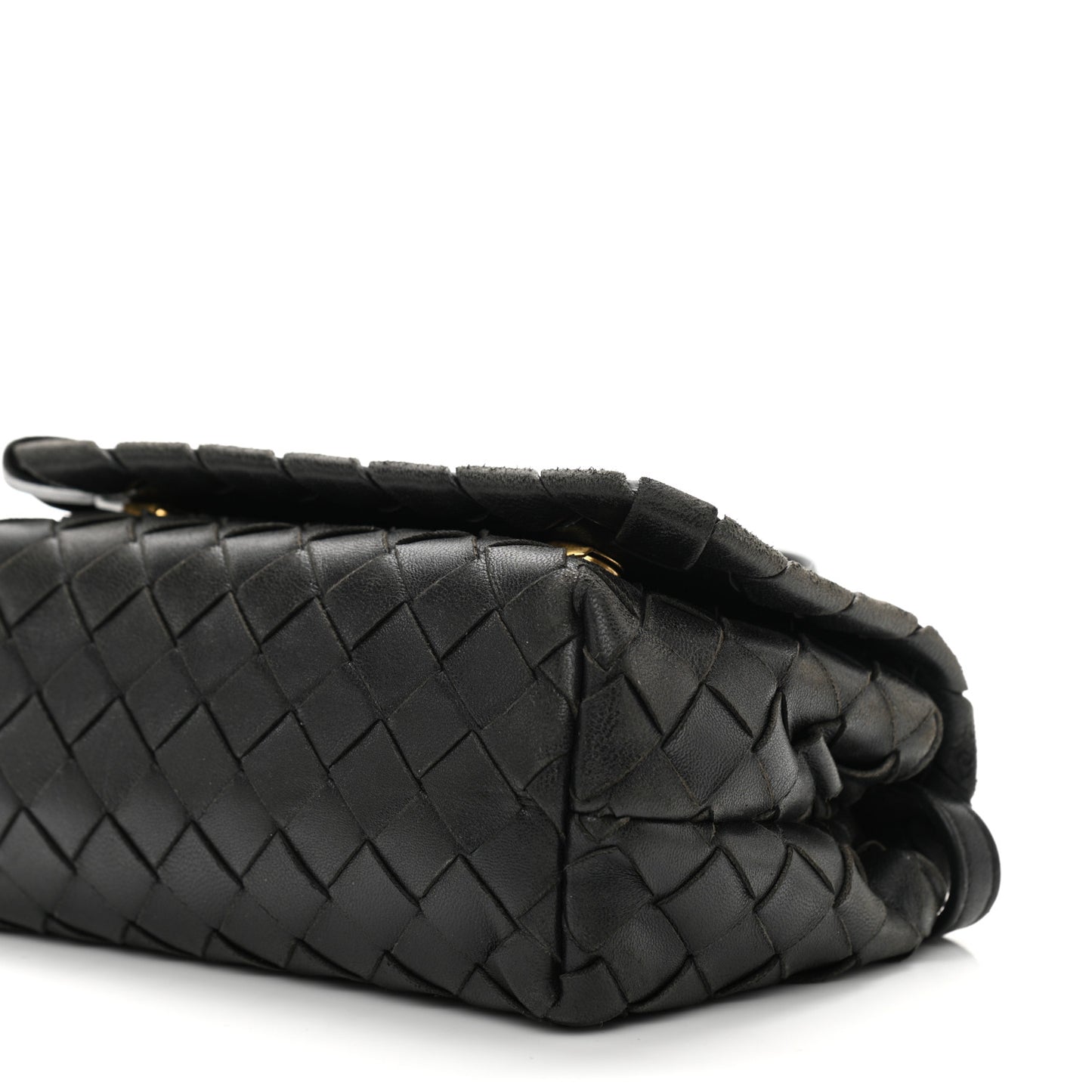 Nappa Intrecciato Mini Crossbody Bag Black