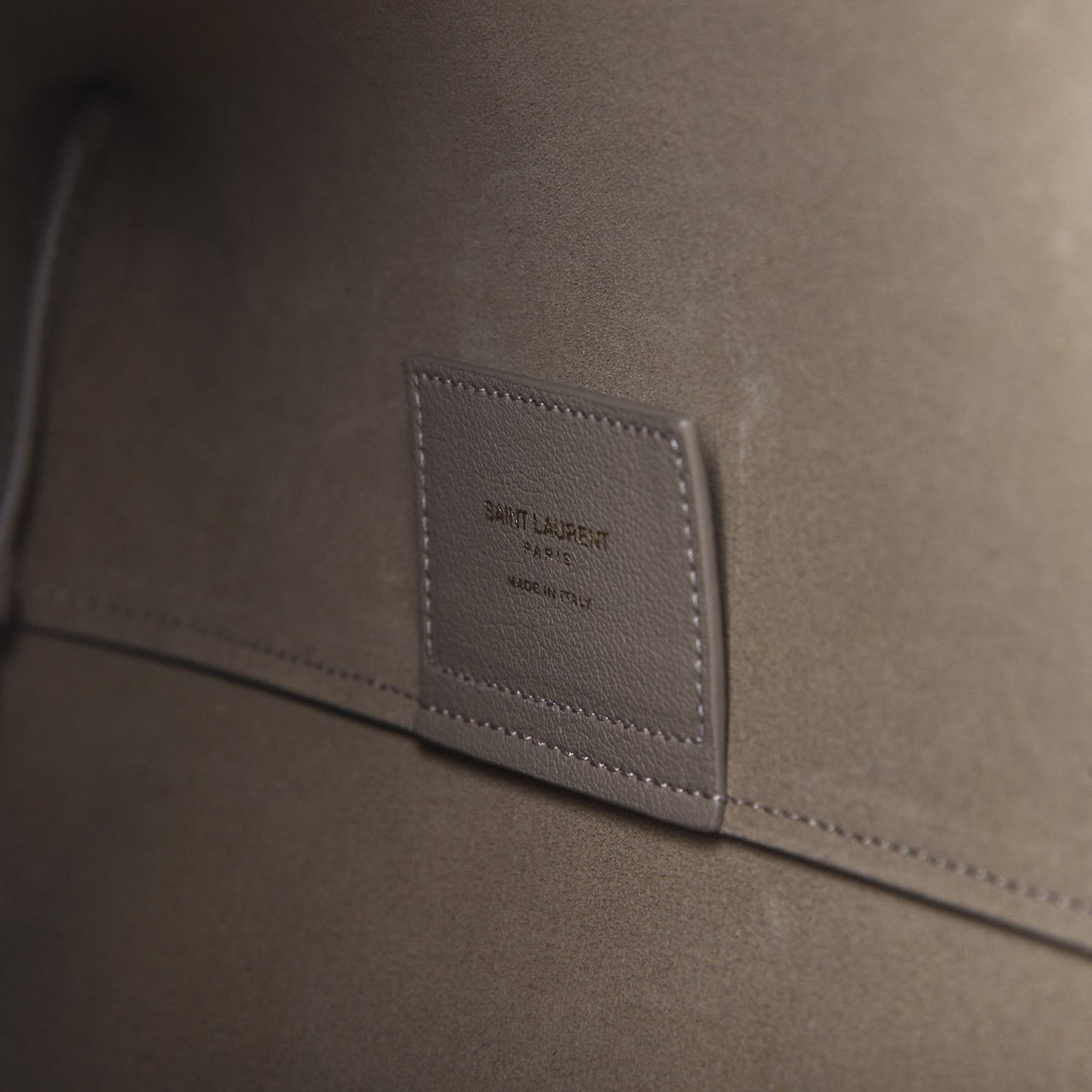 Calfskin Large Shopping Tote Dark Beige