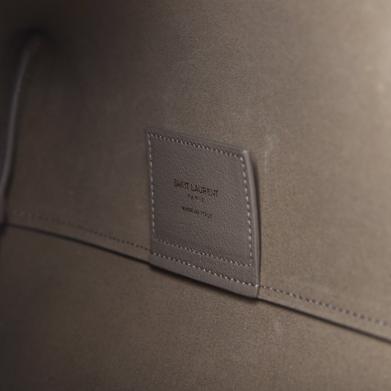Saint Laurent Calfskin Large Shopping Tote Dark Beige 8 of 8