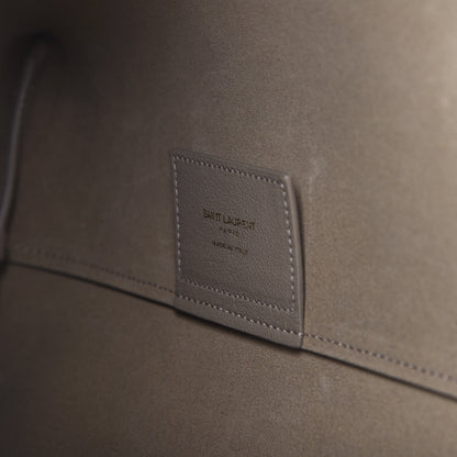 Saint Laurent Calfskin Large Shopping Tote Dark Beige 8 of 8