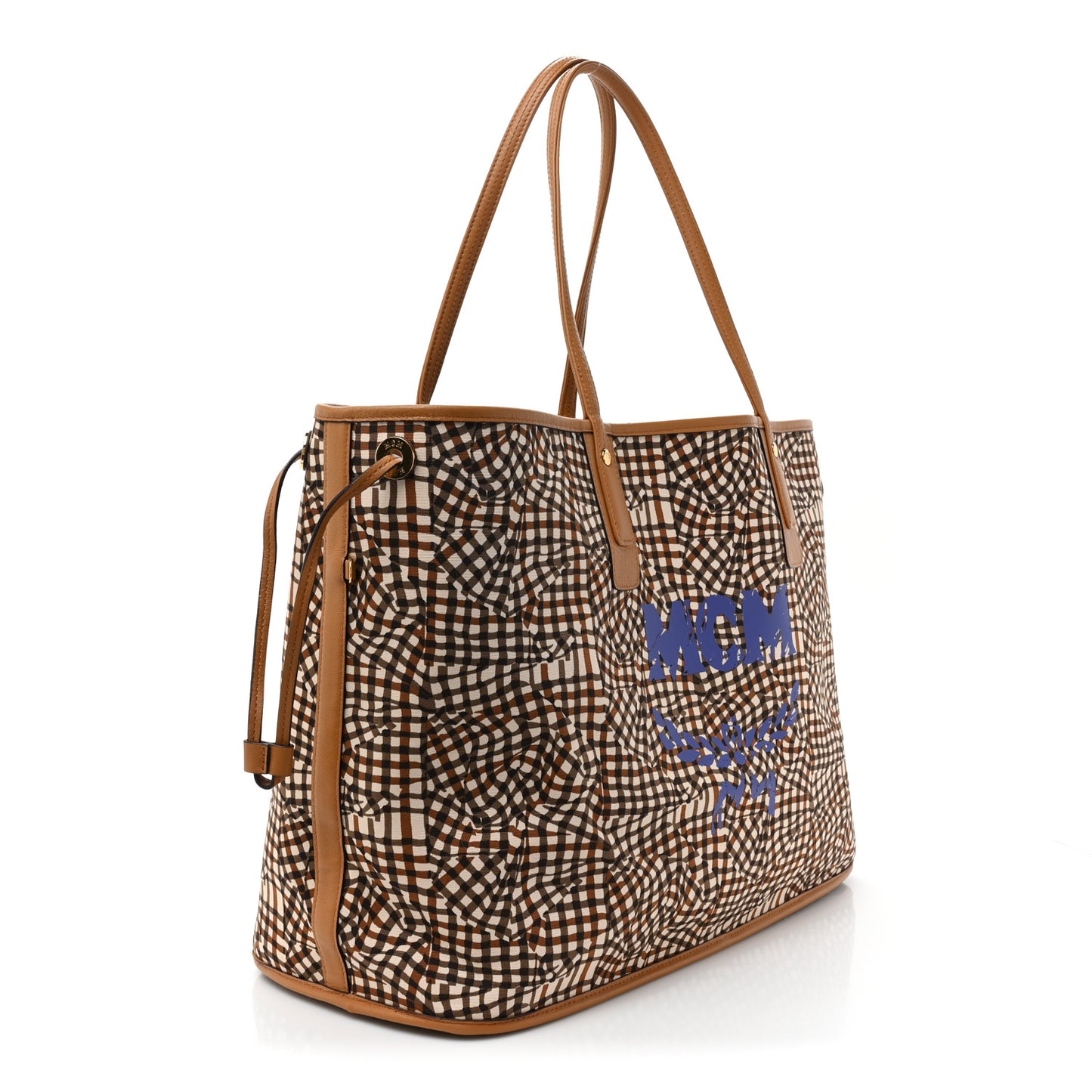 Visetos Large Liz Reversible Shopper Tote Cognac