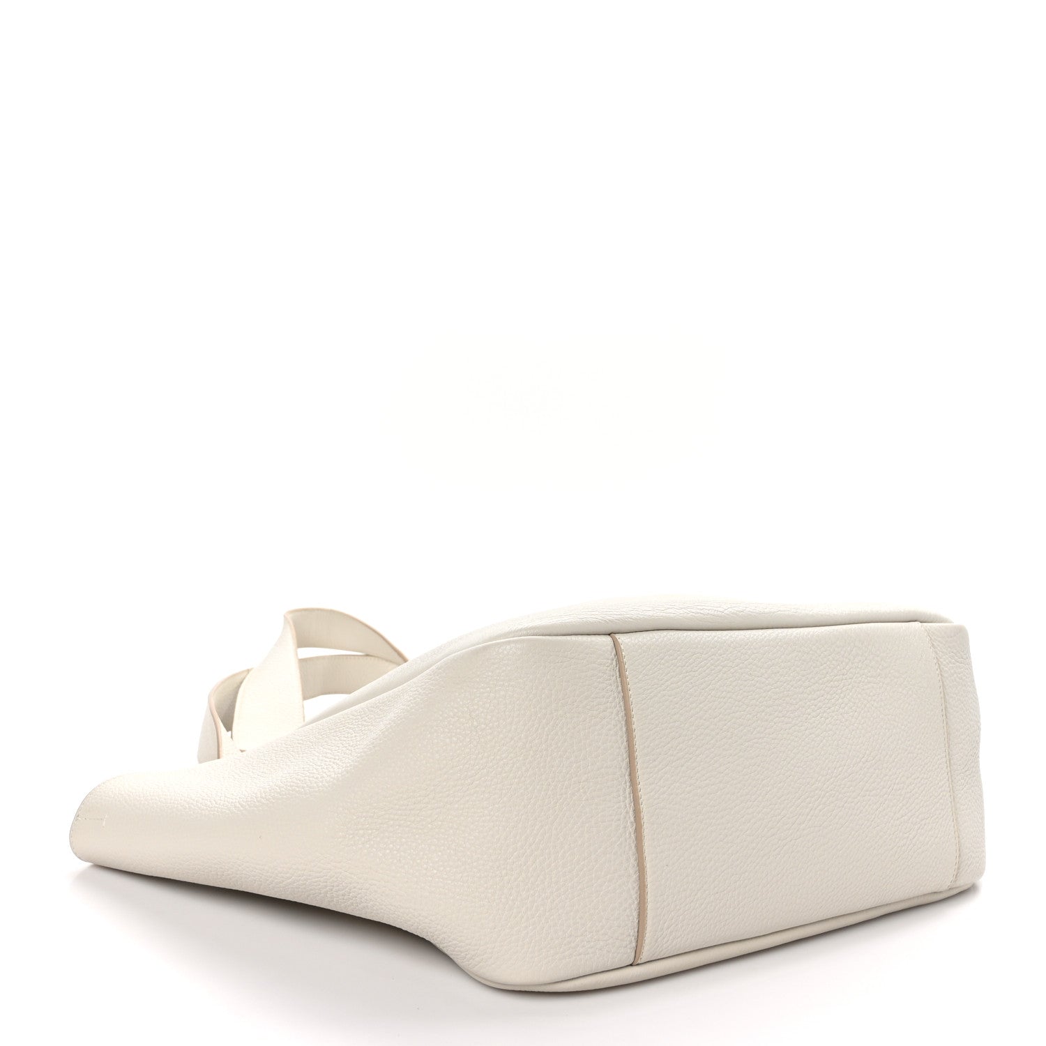 Saint Laurent Grained Deerskin Bea Tote Blanc Vintage 4 of 10