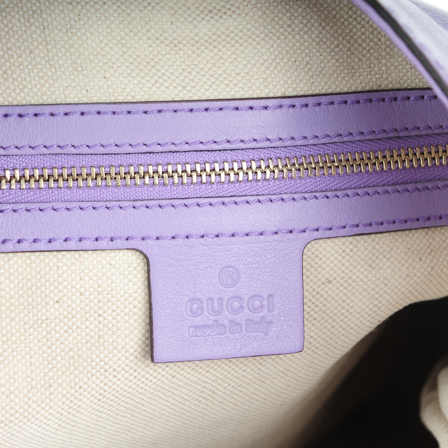 Gucci Calfskin Medium New Jackie Shoulder Bag Lilac 6 of 7