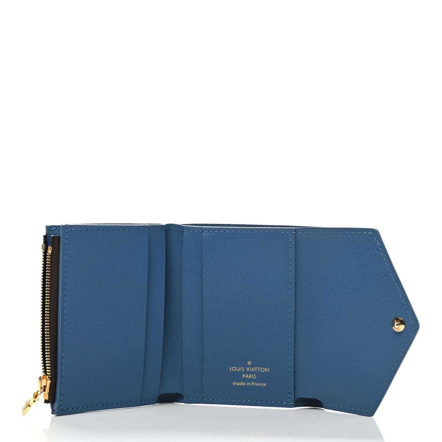Monogram Zoe Wallet Blue Jean