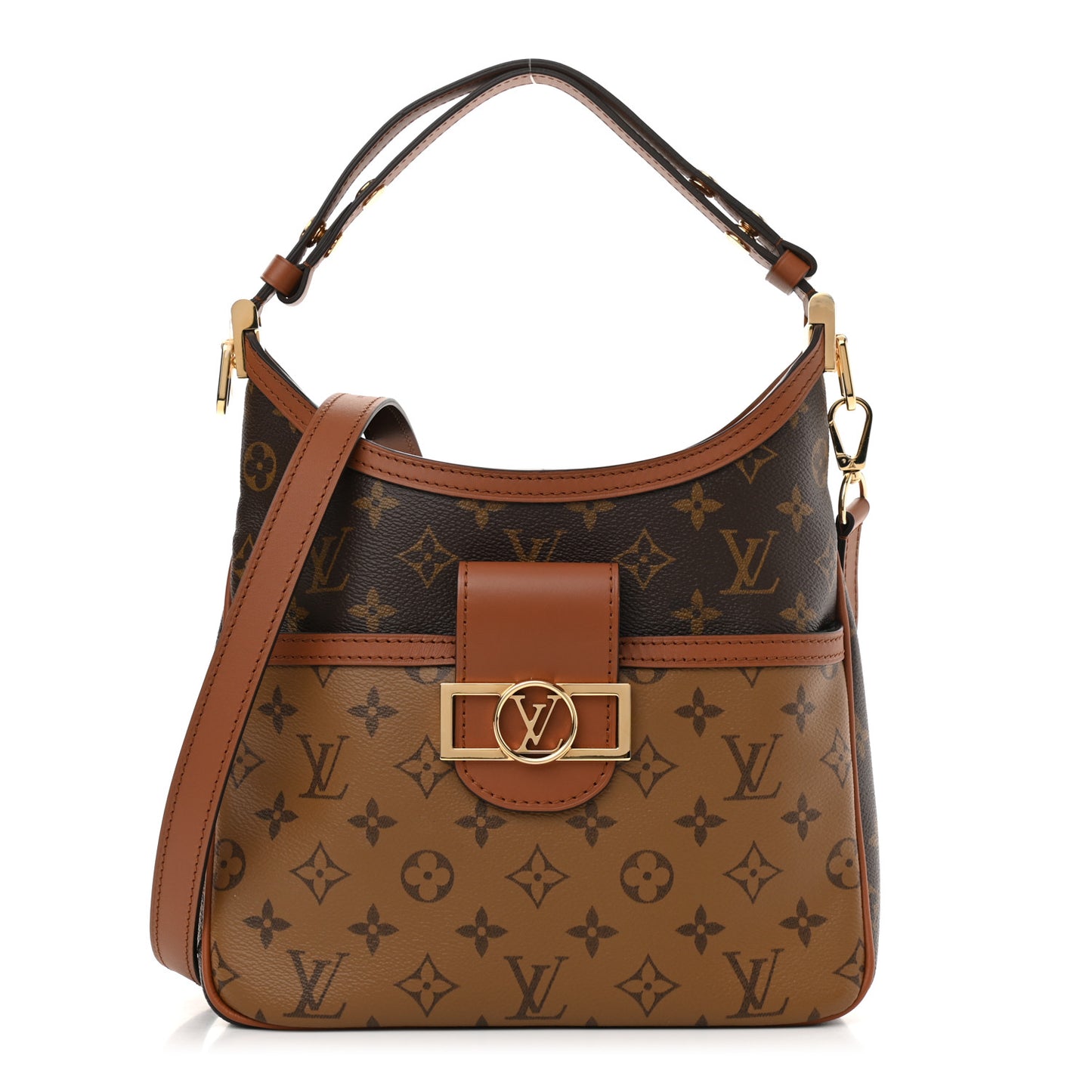 Reverse Monogram Dauphine Hobo PM