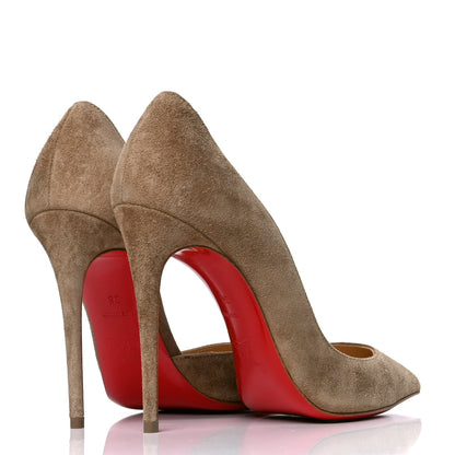 Christian Louboutin Veau Velours Iriza 100 Pumps 36 Cappuccino 3 of 5