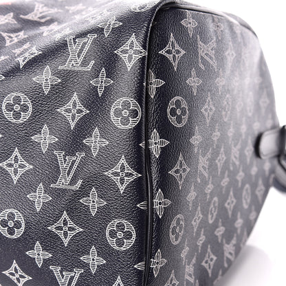 Louis Vuitton Monogram Upside Down Keepall Bandouliere 50 Ink 9 of 10