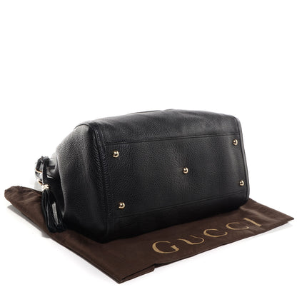 Gucci Pebbled Calfskin Medium Soho Shoulder Bag Black 4 of 7