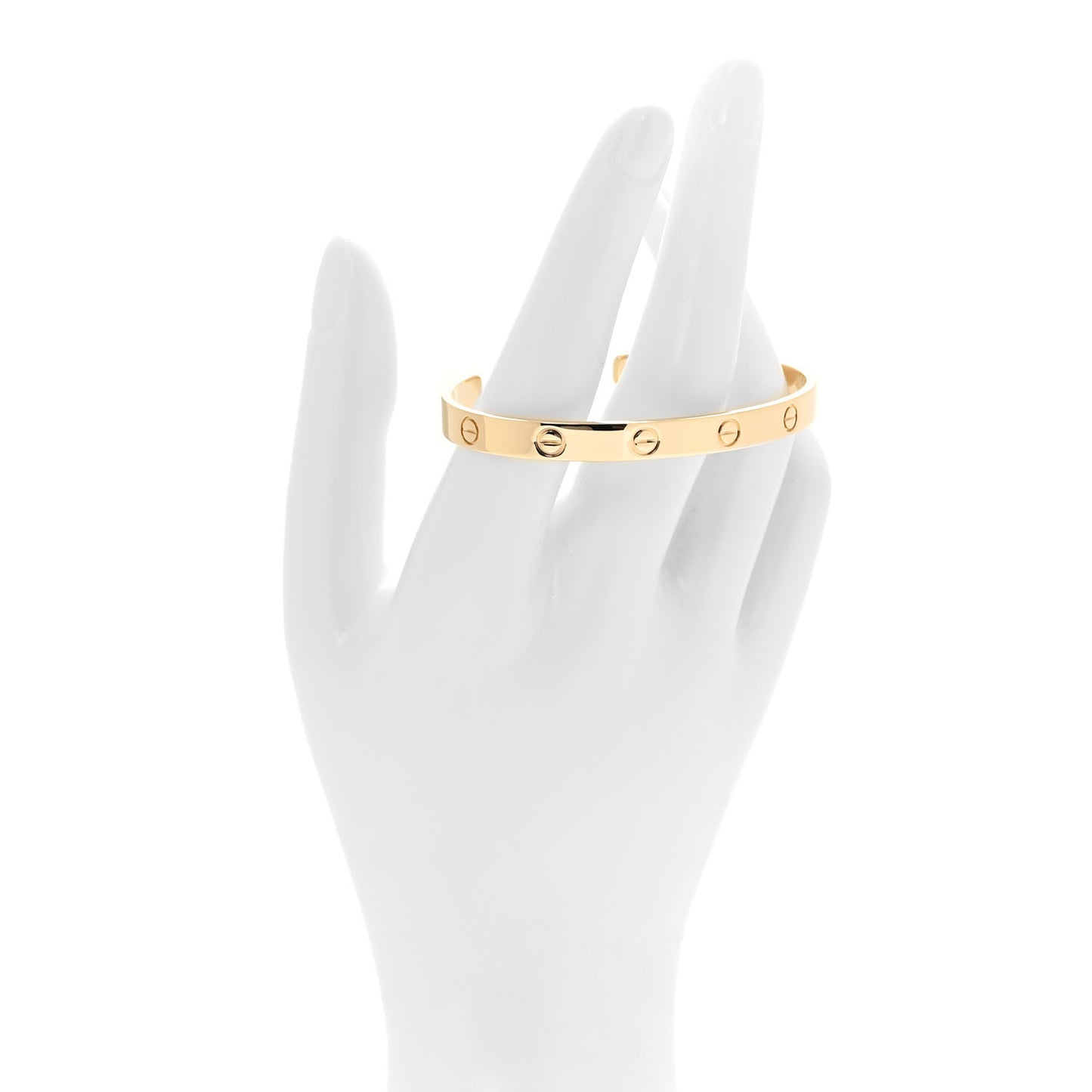 18K Yellow Gold LOVE Cuff Bracelet 18