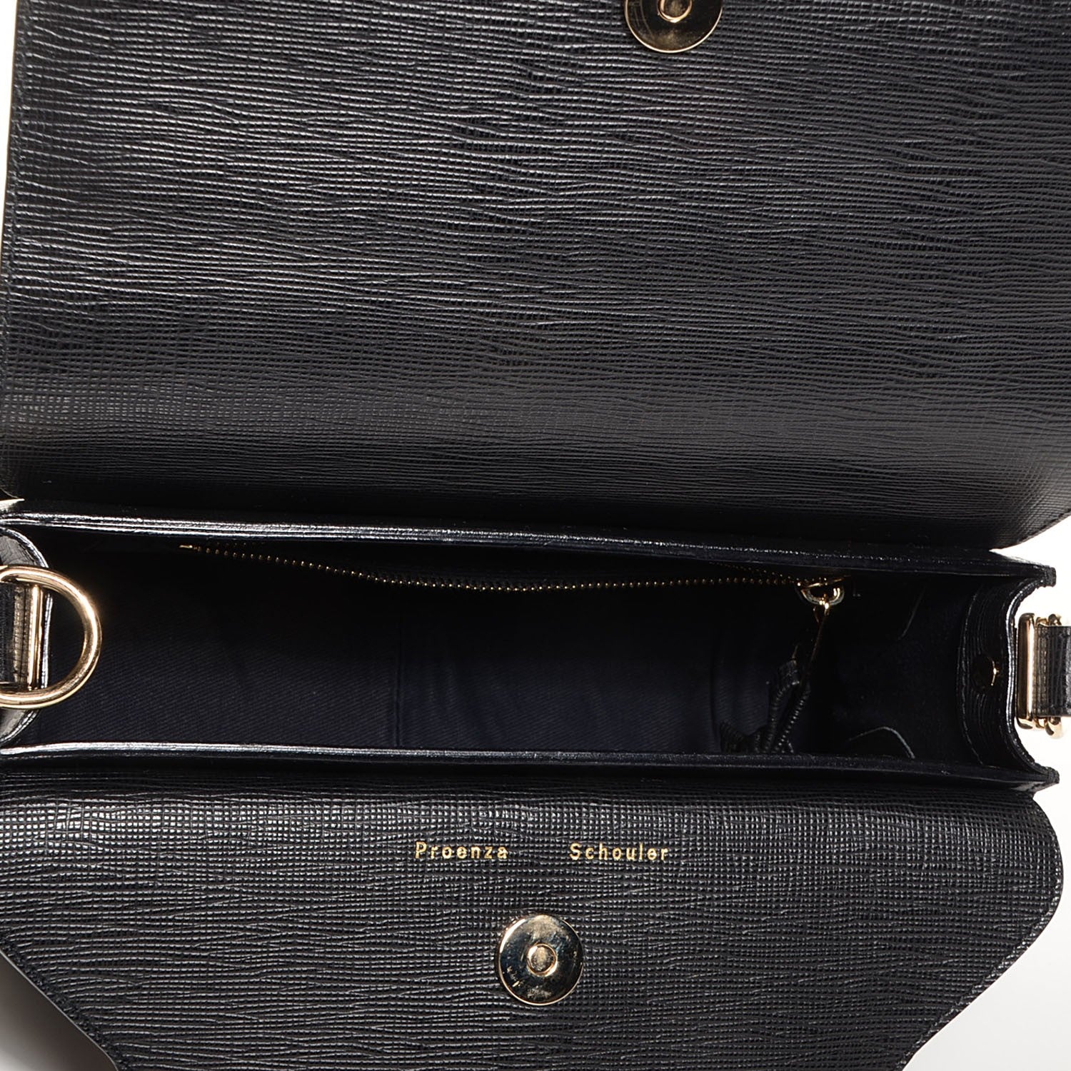 Proenza Schouler Textured Leather Mini PS11 Classic Shoulder Bag Black 5 of 9