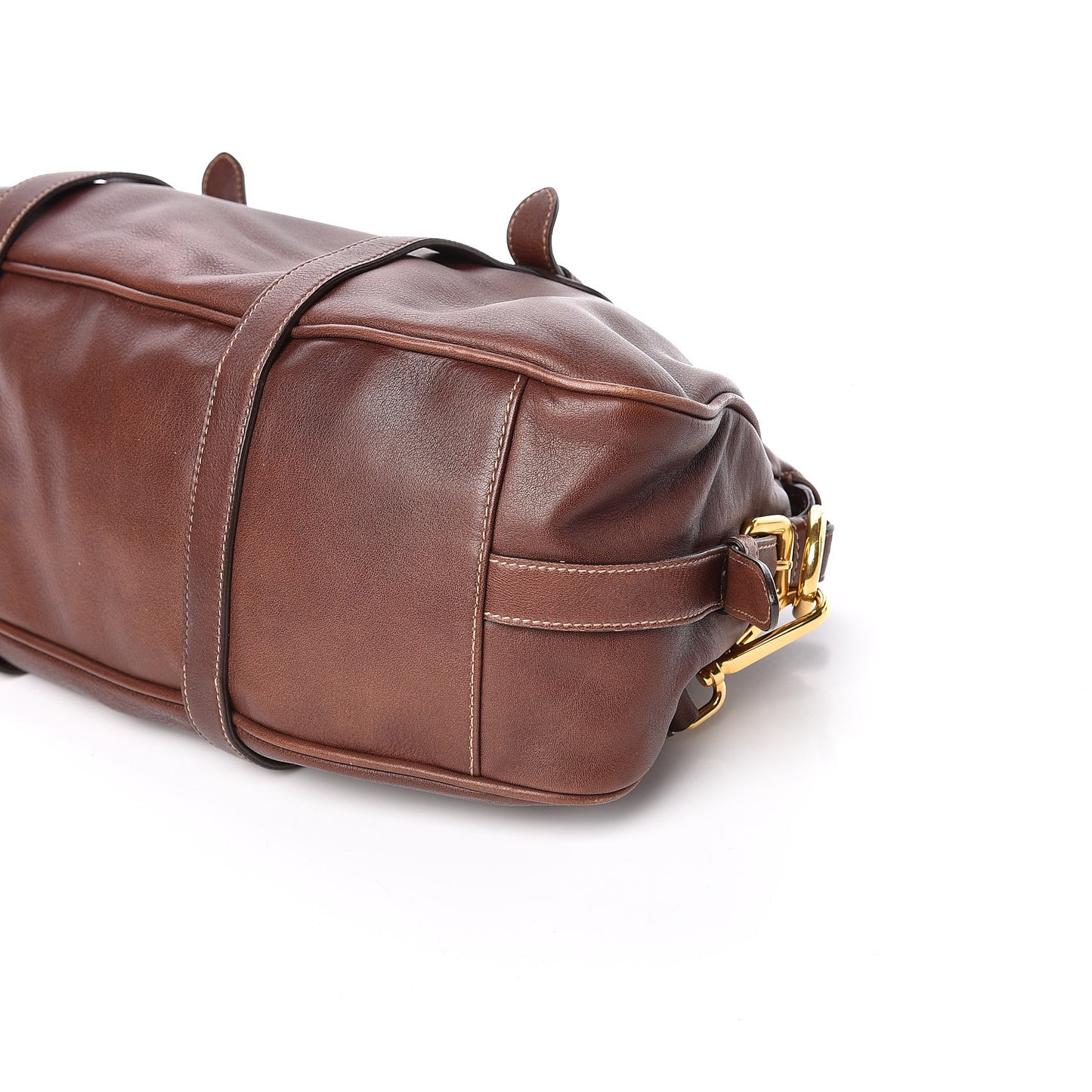 Soft Calf Shopping Satchel Nocciolo