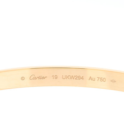 Cartier 18K Yellow Gold LOVE Bracelet 19 3 of 9