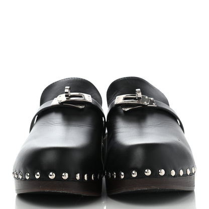Hermes Calfskin Carlotta Mules 40 Black 2 of 10
