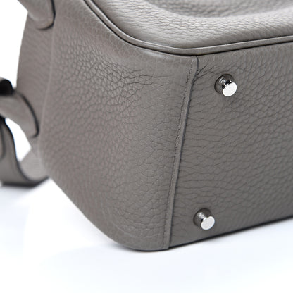 Hermes Taurillon Clemence Mini Lindy 20 Etain 8 of 10