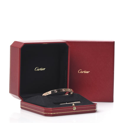 Cartier 18K Pink Gold Sapphire Garnet Amethyst LOVE Bracelet 19 6 of 6