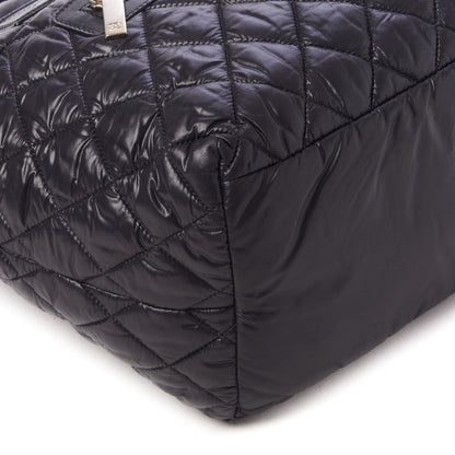 Chanel Nylon Quilted Small Coco Cocoon Tote Black 5 of 9
