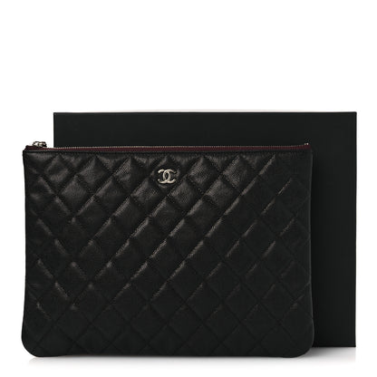 Chanel Caviar Quilted Medium Cosmetic Case Black 11 of 11