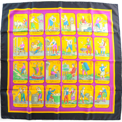 Hermes Silk Alphabet de Metiers Scarf 90 2 of 7