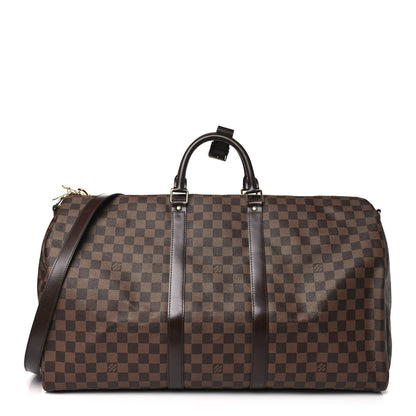 Louis Vuitton Damier Ebene Keepall Bandouliere 55 1 of 9