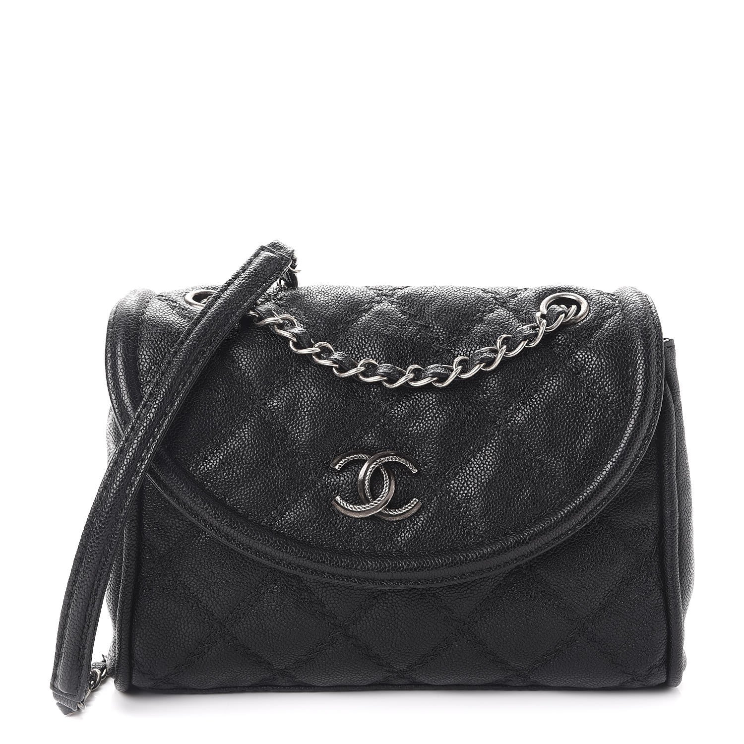 Chanel Caviar Stitched Small Flap Black 1 of 9
