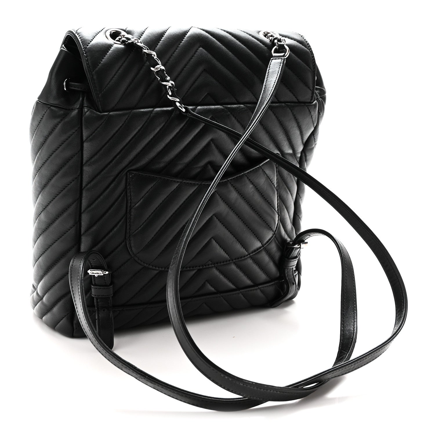 Chanel Calfskin Chevron Quilted Large Urban Spirit Backpack Black 1937868 – FASHIONPHILE
