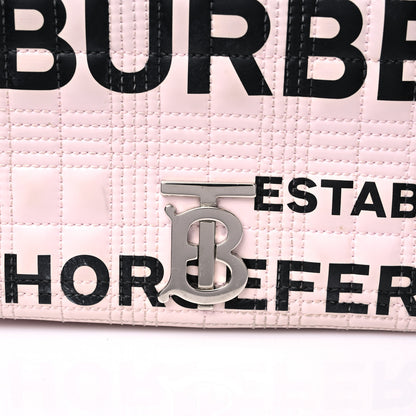 Burberry Patent Quilted Horseferry Print Small Lola Bag Pink 17 of 17