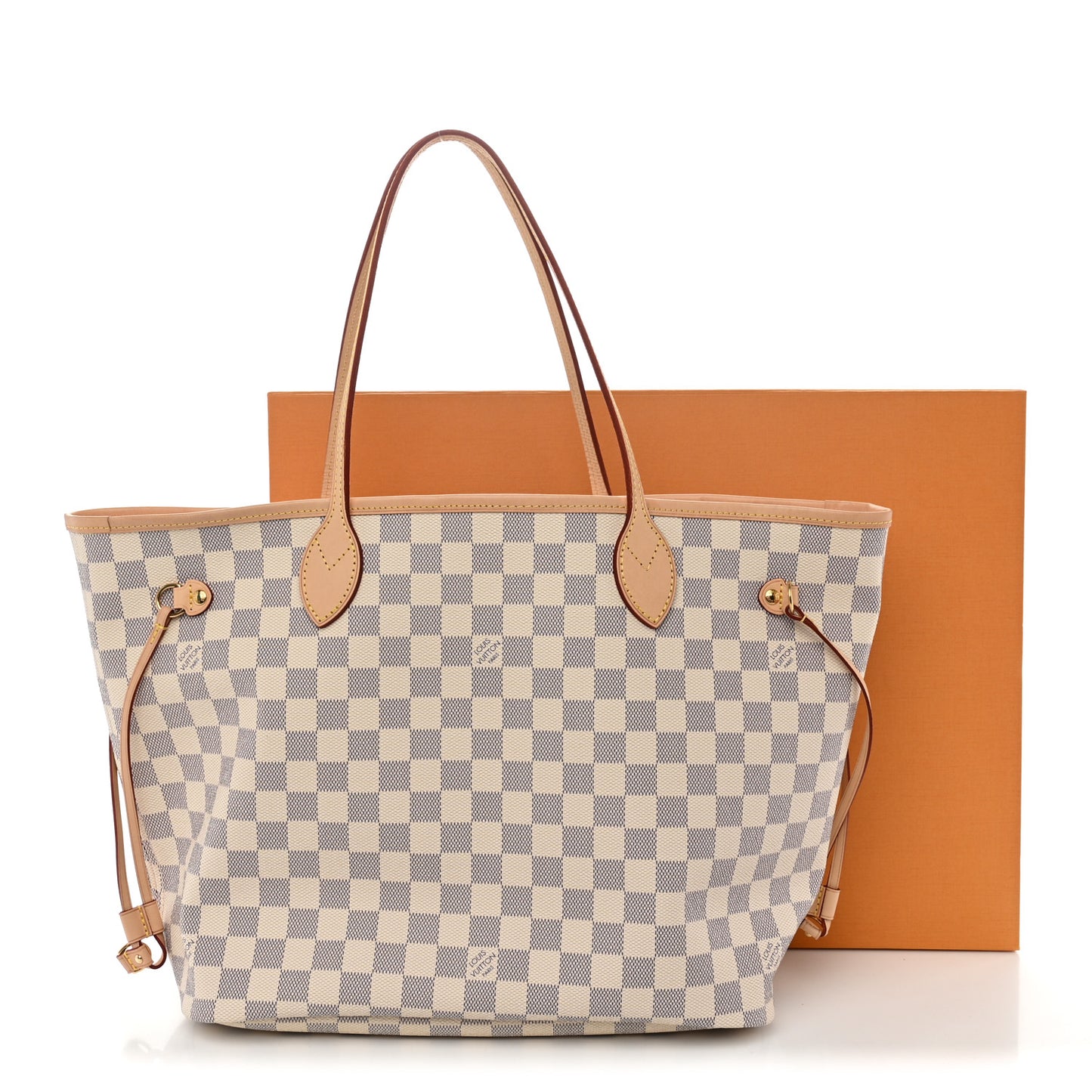 Damier Azur Neo Neverfull MM Rose Ballerine