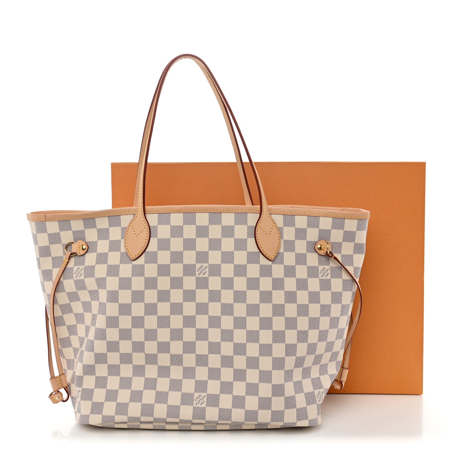 Louis Vuitton Damier Azur Neo Neverfull MM Rose Ballerine 11 of 11