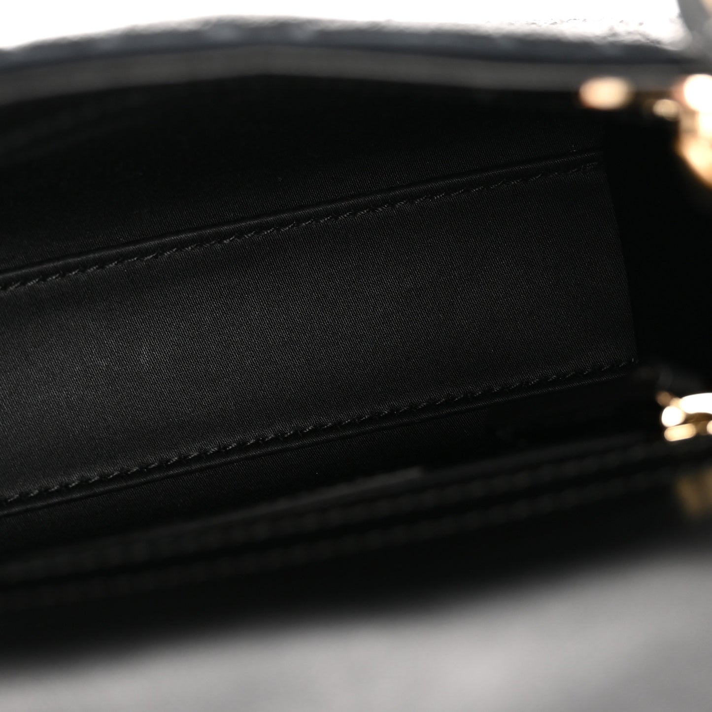 Lambskin Cannage Beaded Embroidery Mini Lady Dior Black