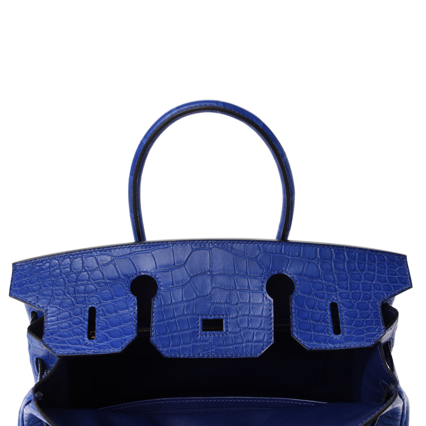 Matte Alligator Birkin 30 Bleu Electrique
