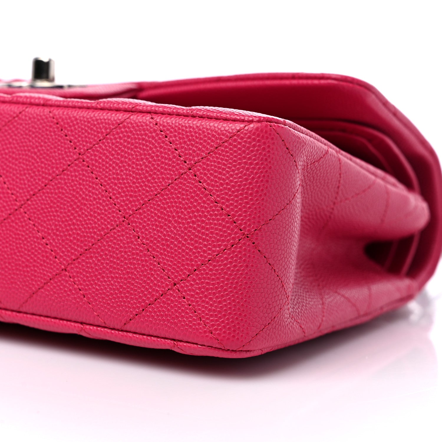 Chanel Caviar Quilted Small Double Flap Dark Pink 9 of 10