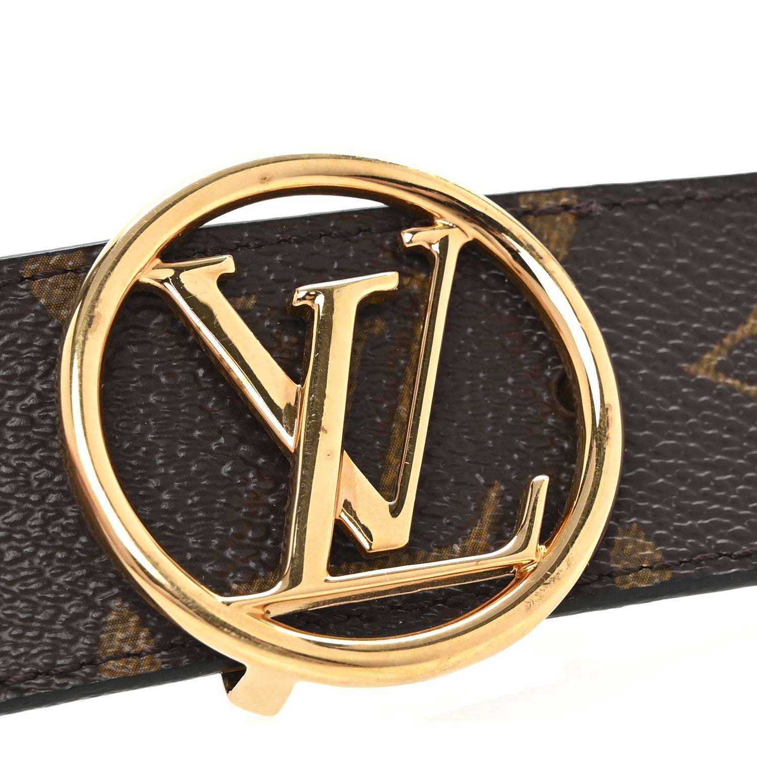 Louis Vuitton Monogram Epi 35mm LV Circle Reversible Belt 80 32 Black 6 of 6
