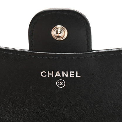 Chanel Lambskin Quilted Compact Flap Wallet Black 6 of 15