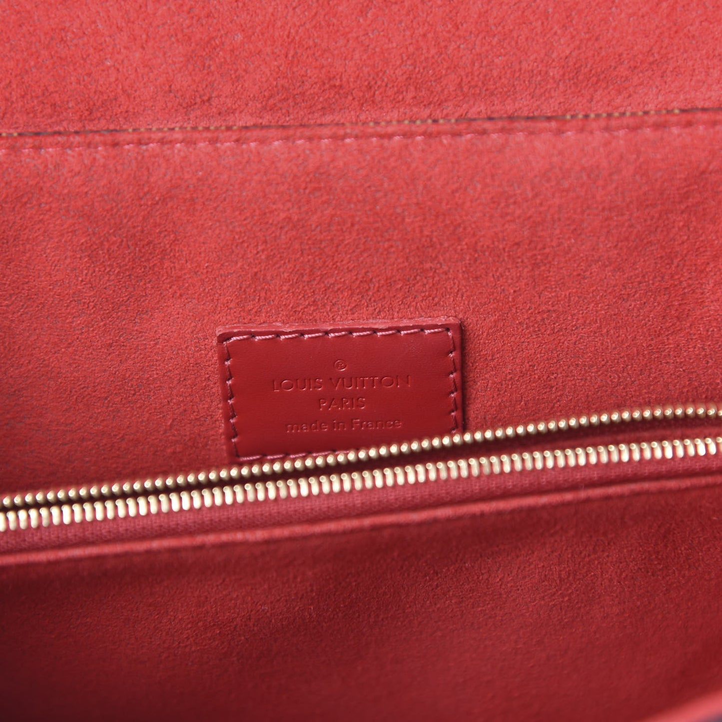 Damier Ebene Caissa Clutch Cherry