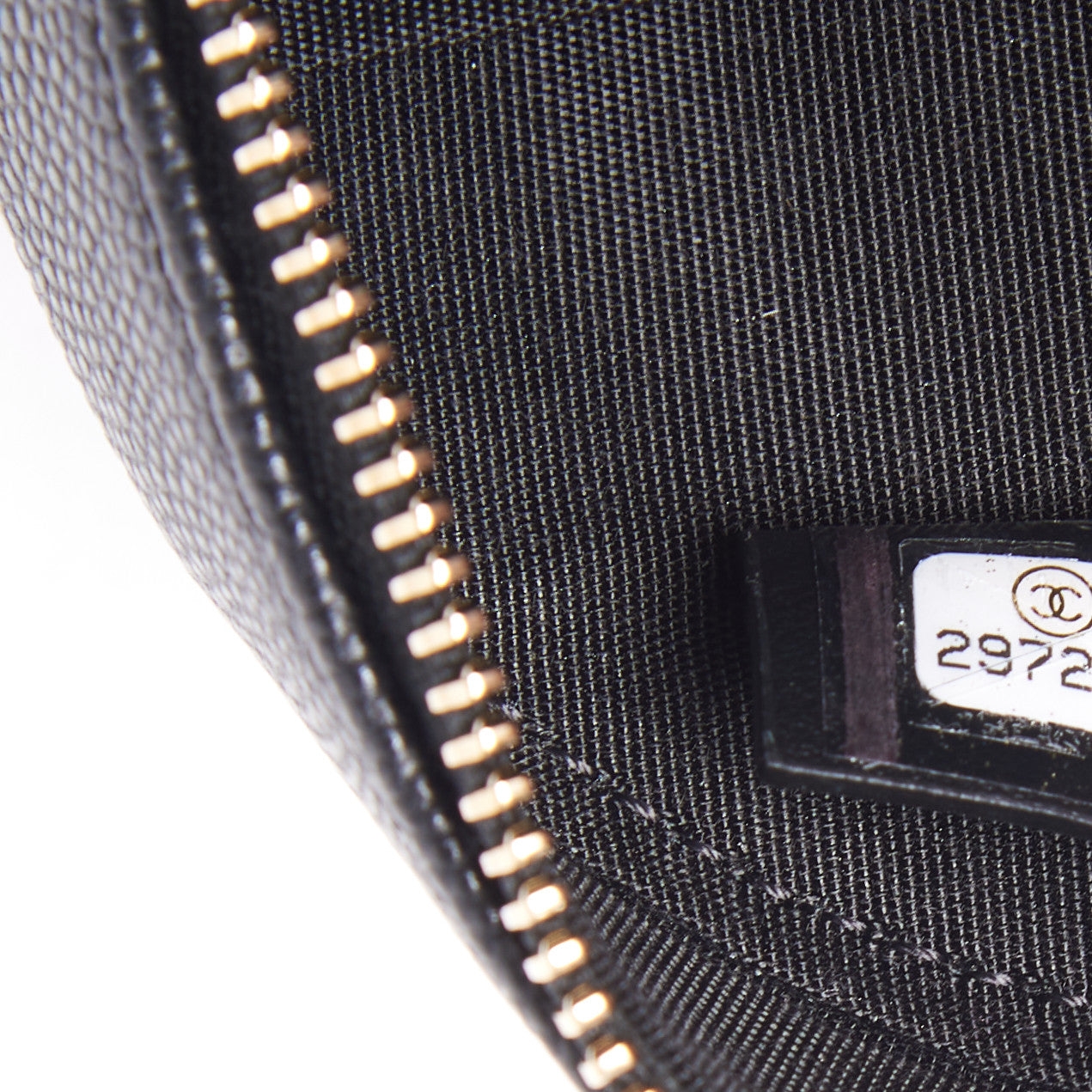 Caviar Quilted Round Filigree Crossbody Black