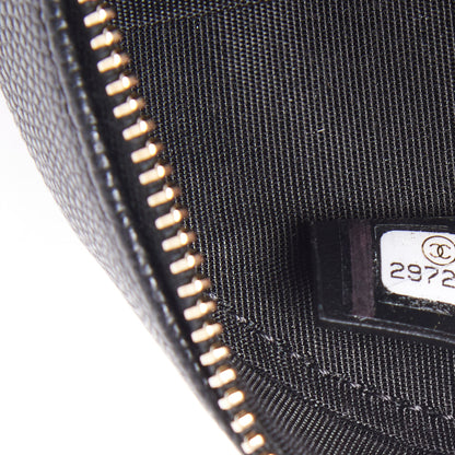Chanel Caviar Quilted Round Filigree Crossbody Black 9 of 10