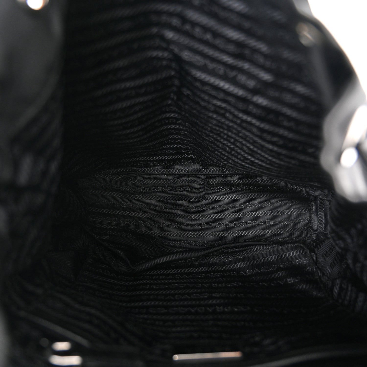 Prada Tessuto Nylon Saffiano Small Backpack Black 5 of 10