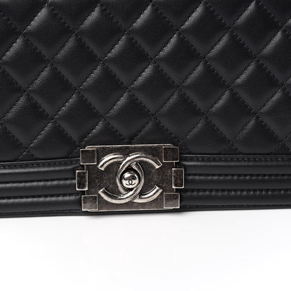 Chanel Calfskin Quilted Medium Boy Flap Black 10 of 11