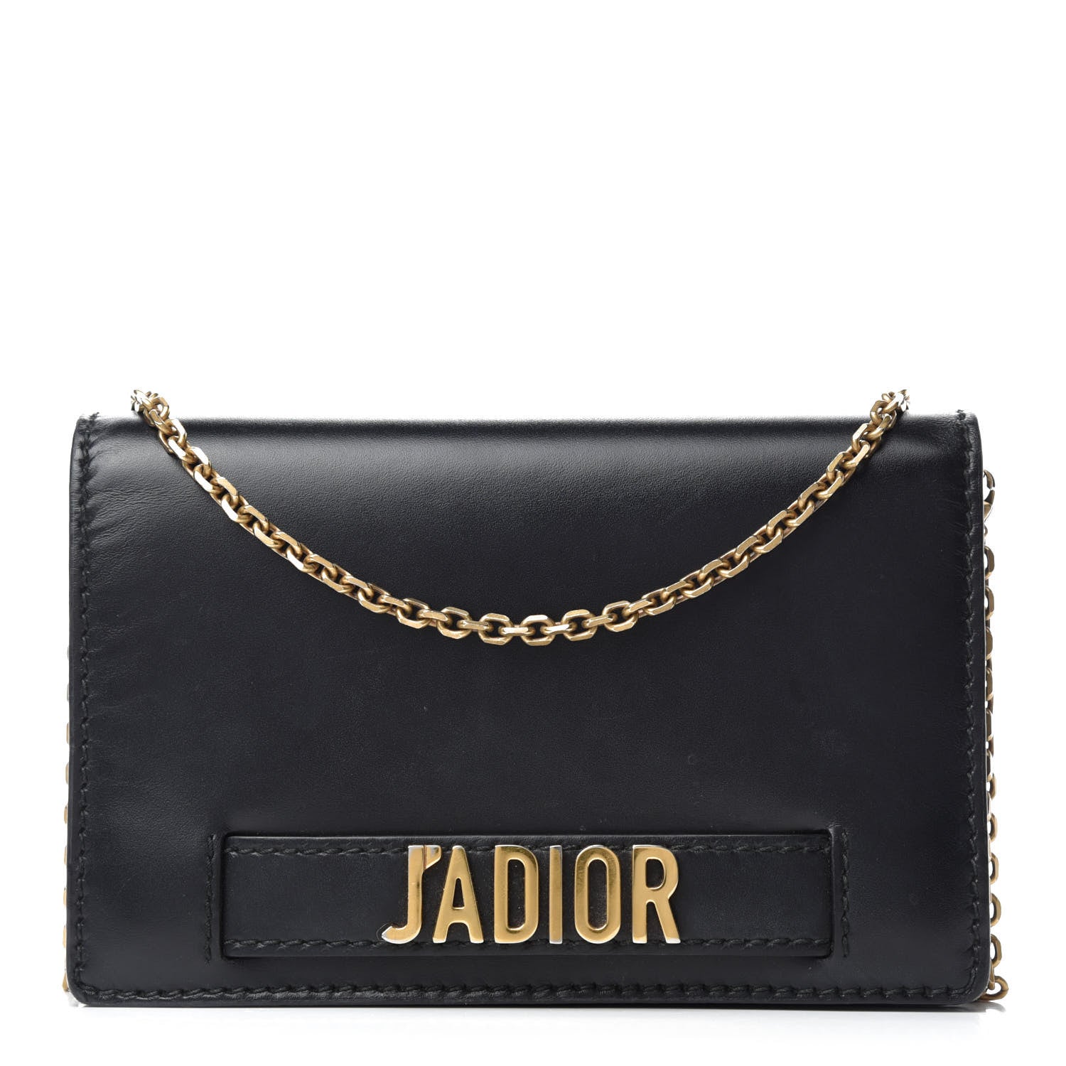 Christian Dior Calfskin J'Adior Wallet on Chain Pouch Black 1 of 17