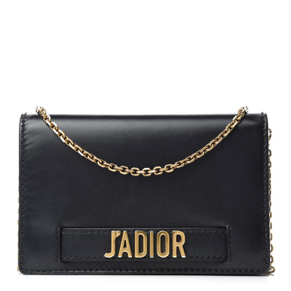 Christian Dior Calfskin J'Adior Wallet on Chain Pouch Black 1 of 17