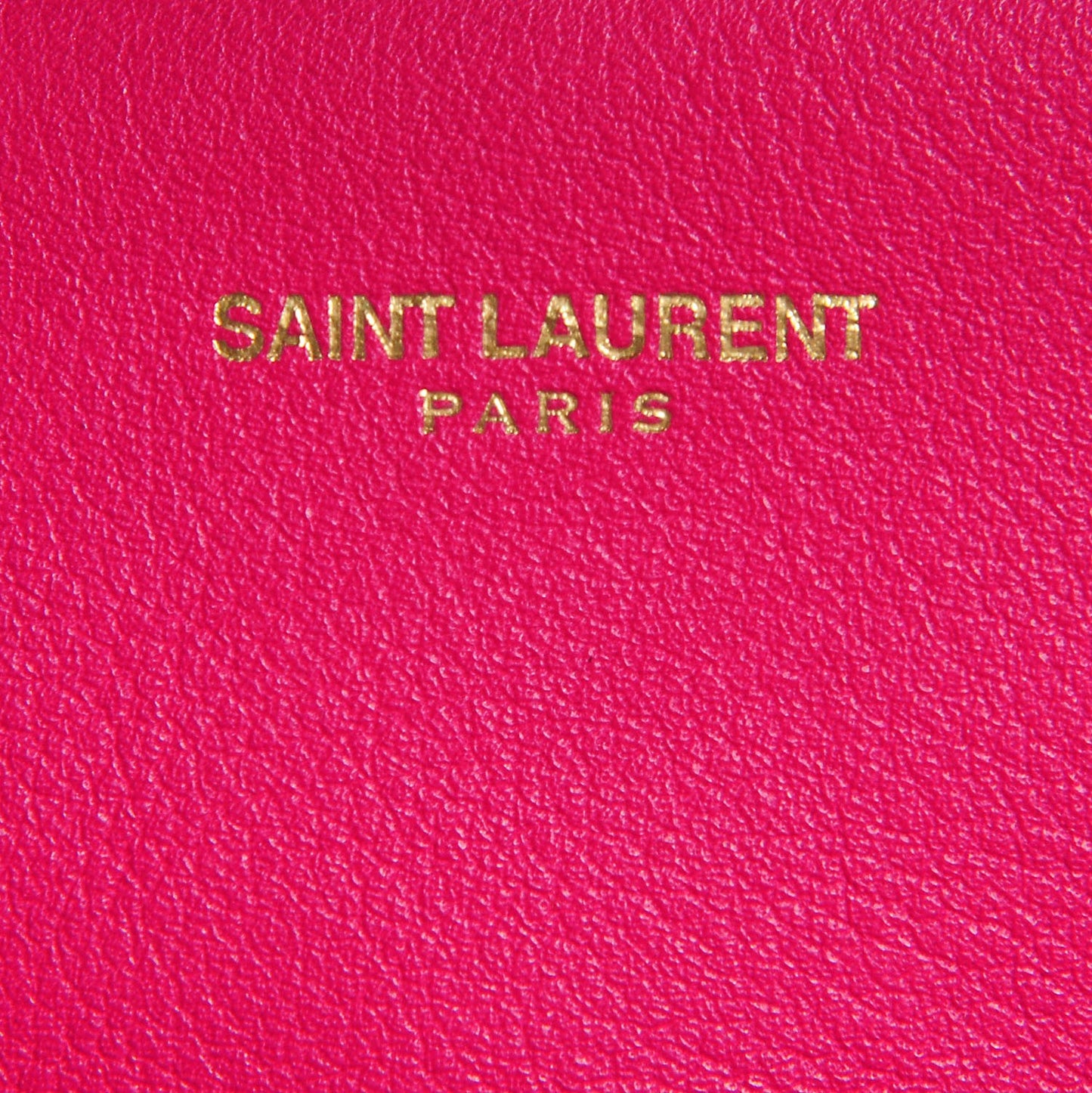 Calfskin Small Monogram Cabas Lipstick Fuchsia