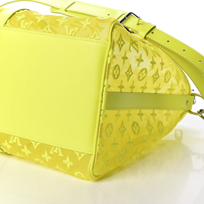 Louis Vuitton Monogram Fluo See Through Keepall Bandouliere 50 Yellow 9 of 10