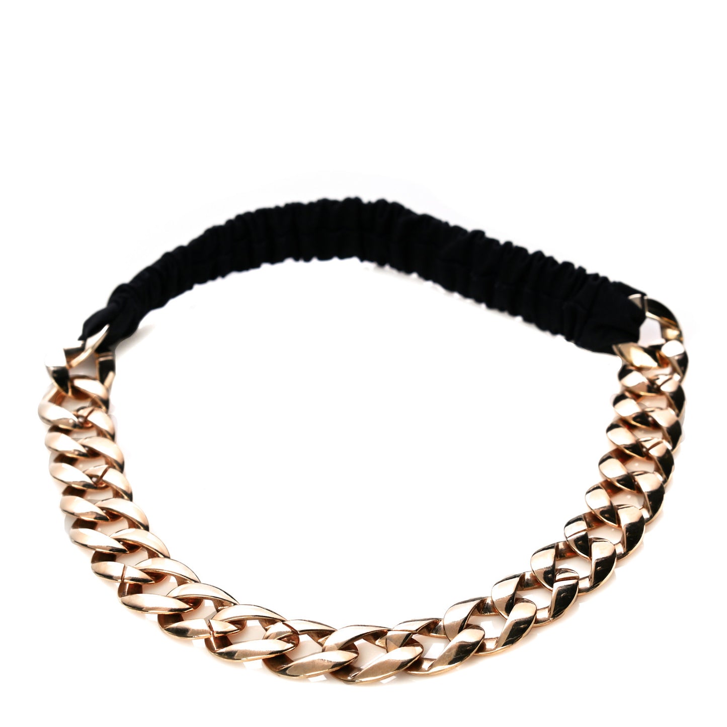 Canvas Chain CC Headband Black Gold